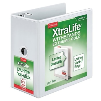 Image for Cardinal® XtraLife ClearVue Non-Stick Locking Slant D-Ring Binder With 6"Rings from HD Supply