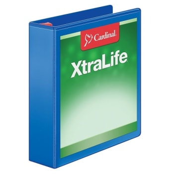 Image for Cardinal® XtraLife Locking Slant-D Black Ring Binder With 2 Inch Rings from HD Supply