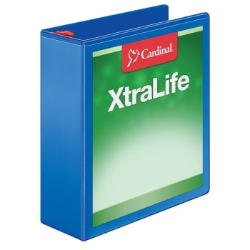 Image for Cardinal® XtraLife Locking Slant-D Blue Ring Binder With 3 Inch Rings from HD Supply
