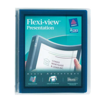 Image for Avery® Flexi-View Navy Blue Binder With 1 Inch Rings from HD Supply