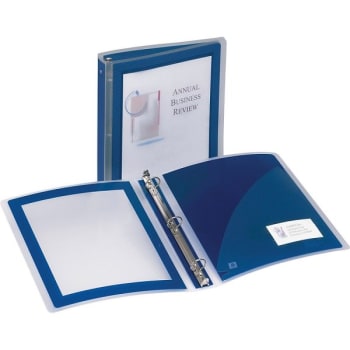 Image for Avery® Flexi-View Navy Blue Ring Binder With 1-1/2 Inch Rings from HD Supply