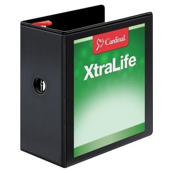 Image for Cardinal® XtraLife Locking Slant-D Black Ring Binder With 5 Inch Rings from HD Supply