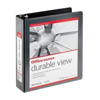 Image for Office Depot® Black Slant Ring View Binder With 2 Inch Rings from HD Supply
