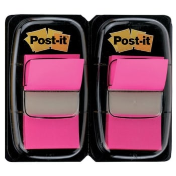 Image for Post-It® Neon Bright Pink Flag 1 x 1-7/10Inch, Package Of 2 from HD Supply