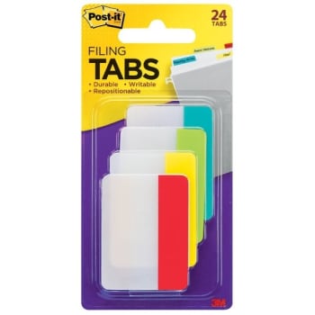 Image for Post-It® Assorted Colors Durable Tab 2 Inch, Package Of 24 from HD Supply