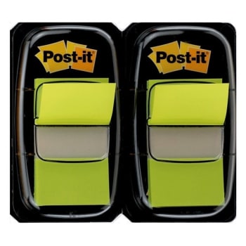 Image for Post-It® Neon Green Flag 1 x 1-7/10Inch, Package Of 2 from HD Supply