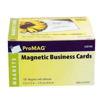Image for ProMAG® Black Magnetic Business Card 2 x 3-1/2Inch, Package Of 100 from HD Supply