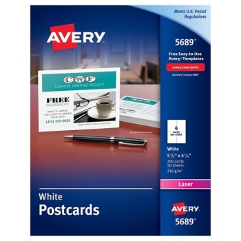 Image for Avery® White Laser Post Card 4-1/4 X 5-1/2inch, Package Of 200 from HD Supply