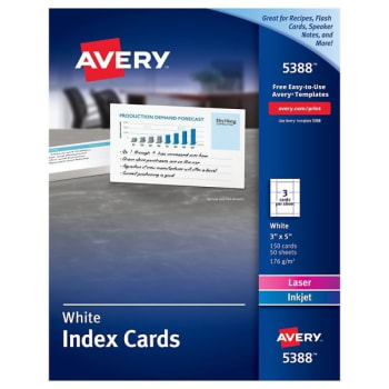 Image for Avery® White Laser And Inkjet Card 3 X 5inch, Package Of 150 from HD Supply