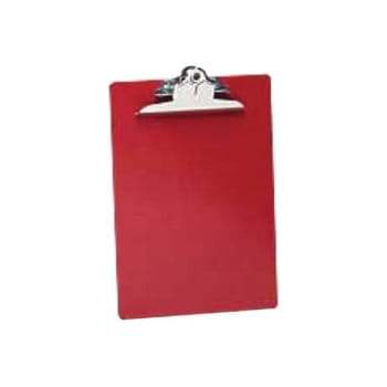 Image for Saunders Red Plastic Clipboard 8-1/2" x 12" from HD Supply