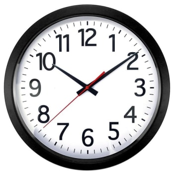 Image for Realspace® Black Quartz Wall Clock from HD Supply