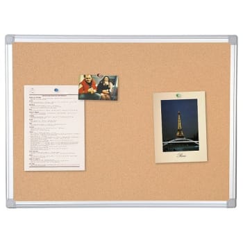 Image for MasterVision® Earth Cork Board, Silver Rectangular Aluminum Frame, 48" x 36" from HD Supply