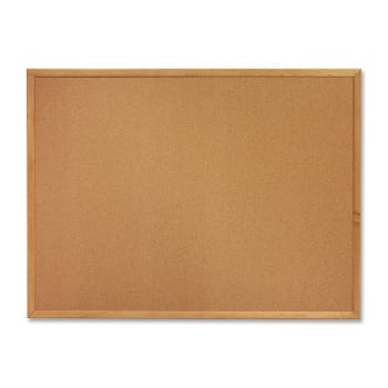 Image for Sparco™ Brown Natural Rectangular Wood Frame Cork Board 36" x 24" from HD Supply