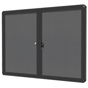 Image for MasterVision® Enclosed Fabric Bulletin Board, Gray Aluminum Frame, 48" x 36" from HD Supply