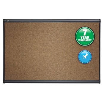 Image for Quartet® Brown Wood Color Cork Bulletin Board 36" x 48" With Graphite Frame from HD Supply