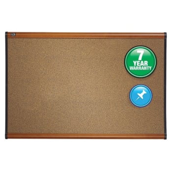 Image for Quartet® Brown Wood Color Cork Bulletin Board 36" x 48" - Light Cherry Frame from HD Supply