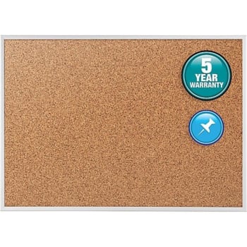 Image for Quartet® Silver Aluminum Frame Classic Cork Bulletin Board 24" x 36" from HD Supply