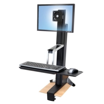 Image for Ergotron® Df5746 Black Single Ld Sit Stand 35H X 27W X 17-1/2 Inch D from HD Supply