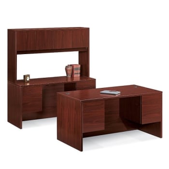 HON® 10500 Mahogany Double-Pedestal Desk 60W x 30 Inch D