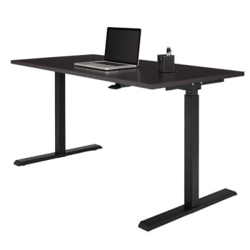 Image for Realspace® Espresso Magellan Pneumatic Stand Up Height-Adjustable Desk 60x30x43" from HD Supply
