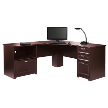 Realspace® Cherry Magellan Performance L-Desk, -70-7/8"x2- X 23-1/2" X 30"