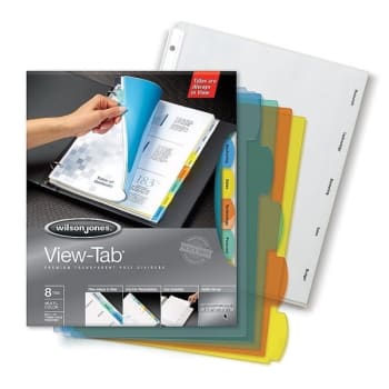 Image for Wilson Jones® View-Tab Multicolor/Transparent Divider, Package Of 5 from HD Supply