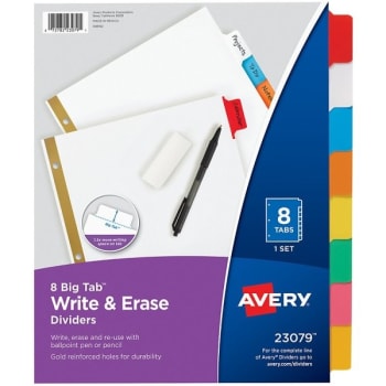Avery® Big Tab Multicolor Write-On Tab Divider