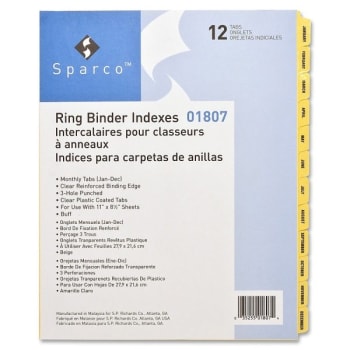 Image for Sparco™ Clear Plastic Index Divider, Package Of 25 from HD Supply