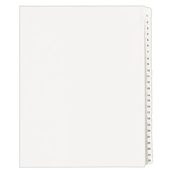 Image for Avery® Allstate White Collated Legal Exhibit Divider, Package Of 25 from HD Supply
