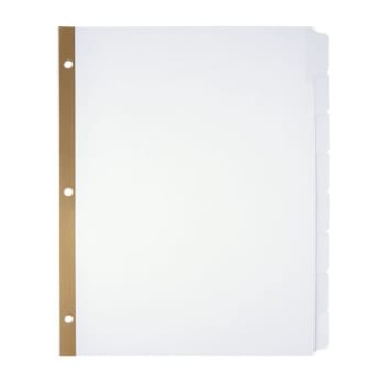 Office Depot® Big Tab White Divider With Erasable Tabs, Package Of 2