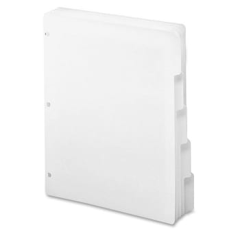 Image for Smead® 3-Ring White Binder Index Divider, Package Of 20 from HD Supply