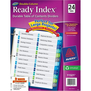 Image for Avery® Ready Index 20% Recycled Table Of Contents Divider from HD Supply