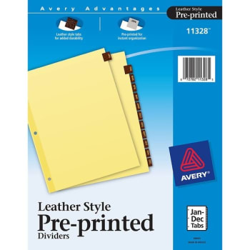 Image for Avery® 30% Recycled Leather Preprinted Tab Divider from HD Supply
