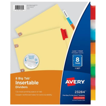 Image for Avery® Big Tab 30% Recycled Insertable Divider from HD Supply