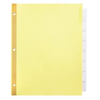 Office Depot® 8-Tab Insertable Divider, Package Of 4