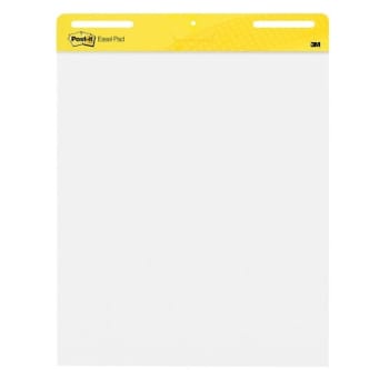 Image for Post-It® 30-Sheet Plain White Paper Self-Stick Easel Pad 25' X 3" from HD Supply