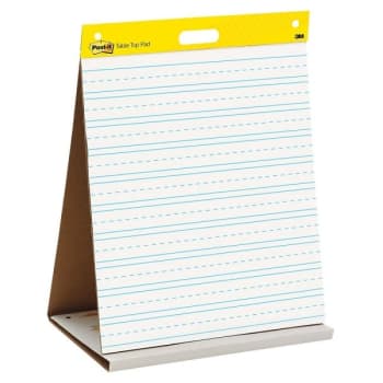 Image for Post-It® 20-Sheet White Ruled Super Sticky Tabletop Easel Pad 20" X 23" from HD Supply