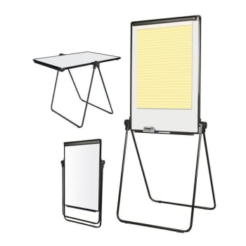 Image for Office Depot® Silver Convertible Table/footbar Presentation Easel 41 X 29inch from HD Supply