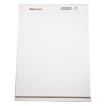 Office Depot® 20-Sheet White Restickable Easel Pad With Liner 20 x 23Inch