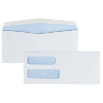Image for Quality Park® White Double-Window Security Envelope 4-1/8 x 9-1/2", Pack Of 500 from HD Supply