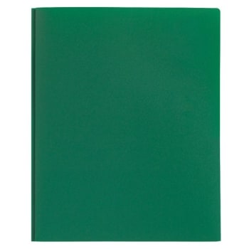 Image for Office Depot® Green Polypropylene 2-Pocket Portfolio With Fastener, Package Of 6 from HD Supply