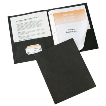 Image for Avery® Black 2-Pocket Letter Size Folder With Fastener, Package Of 25 from HD Supply