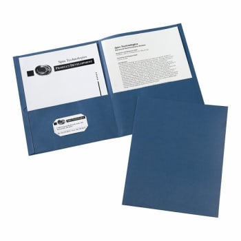 Image for Avery® Dark Blue 2-Pocket Folder Without Fastener, Package Of 25 from HD Supply