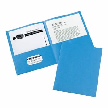 Image for Avery® Light Blue 2-Pocket Folder Without Fastener, Package Of 25 from HD Supply