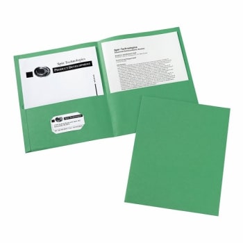 Image for Avery® Green 2-Pocket Folder Without Fastener, Package Of 25 from HD Supply
