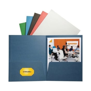 Image for Office Depot® Assorted 2-Pocket Folder Without Fastener from HD Supply