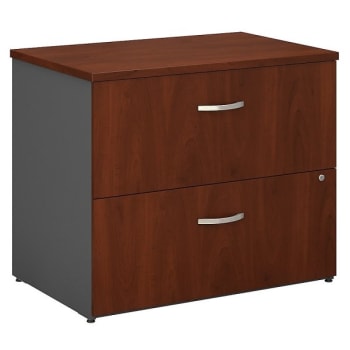 Image for Bush Business Furniture Hansen Cherry/graphite Gray Lateral File Cabinet from HD Supply