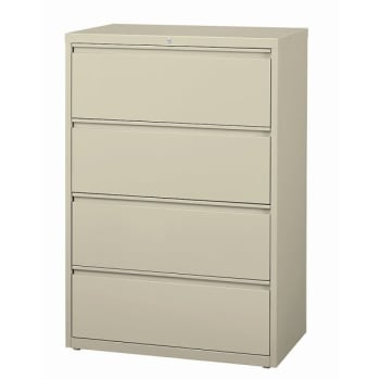 Image for WorkPro® 4-Drawer Putty Steel Lateral File Cabinet 36 Inch W from HD Supply