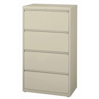 Workpro® 4-Drawer Putty Steel Lateral File Cabinet 30 Inch W