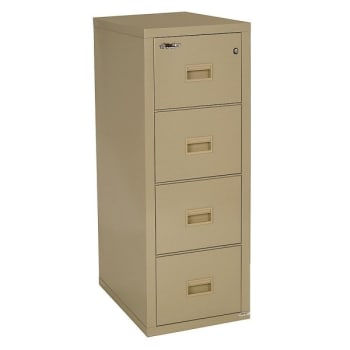 Image for FireKing® Turtle 4-Drawer Parchment Insulated Fireproof Vertical Filing Cabinet from HD Supply